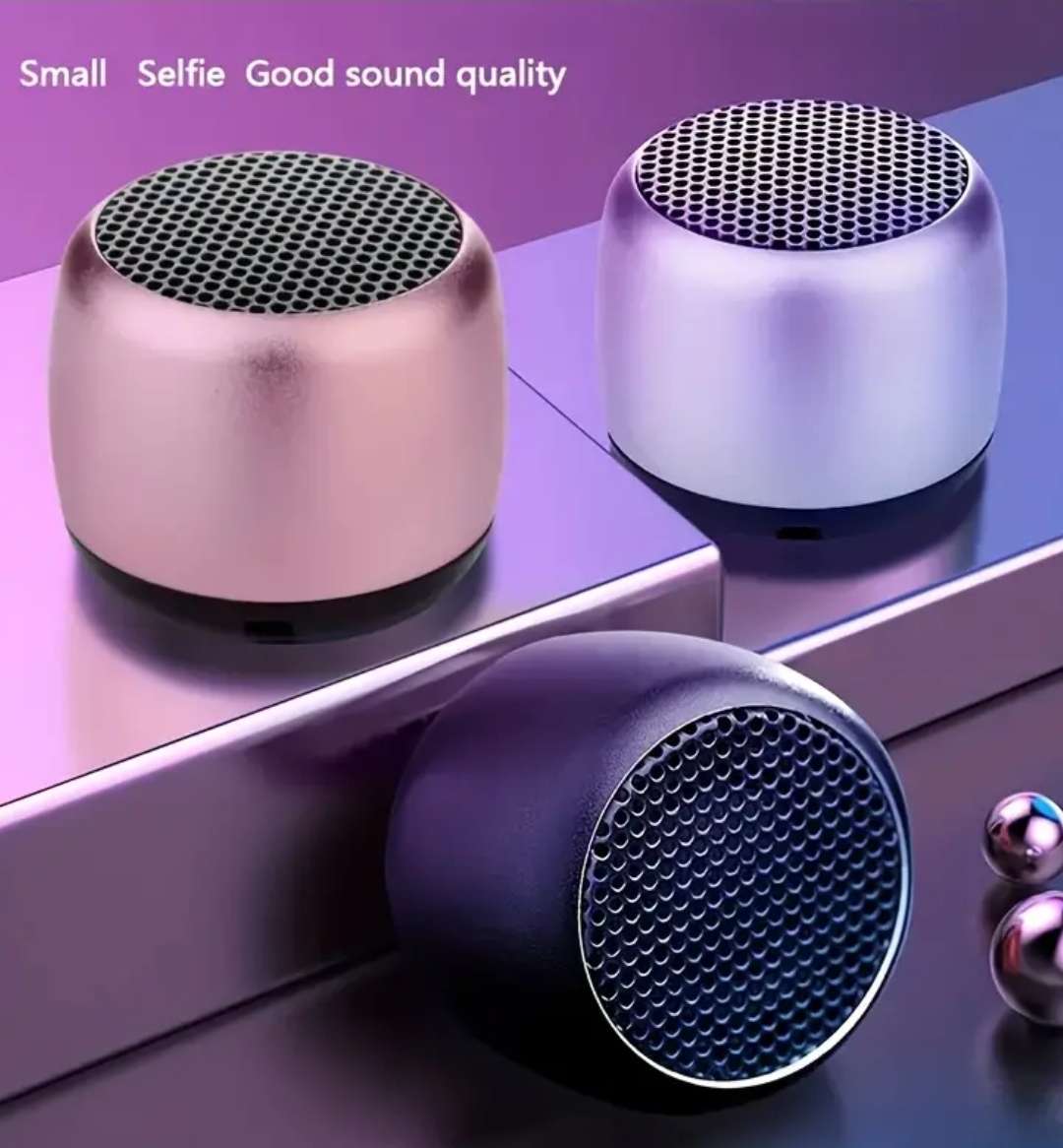 Mini wireless speaker - silver