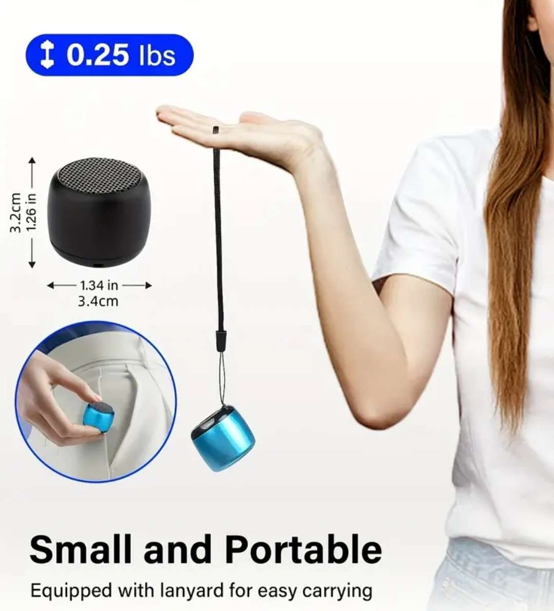 Mini wireless speaker - silver