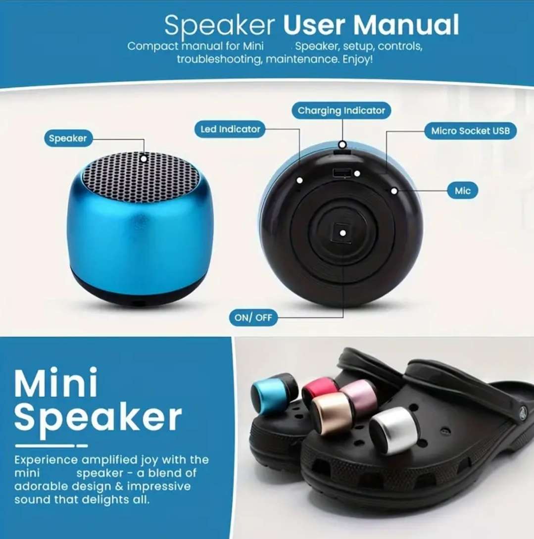 Mini wireless speaker - silver
