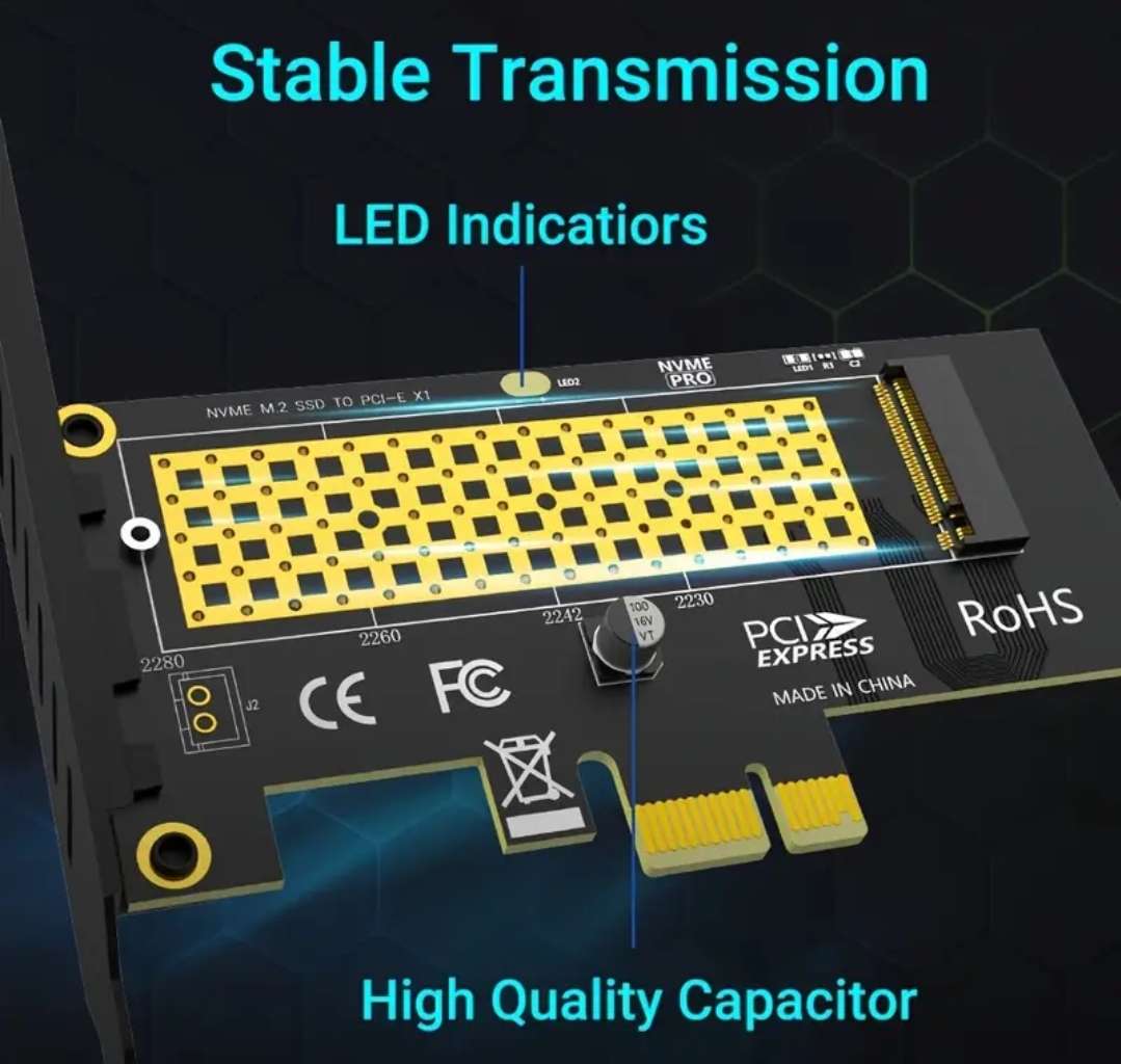 NVME to PCIe4 adapter card