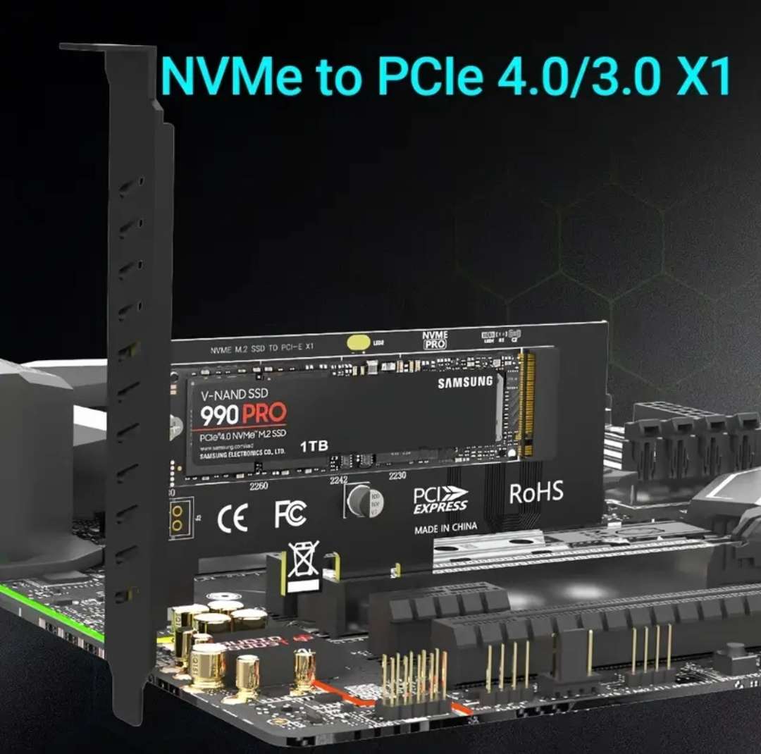NVME to PCIe4 adapter card