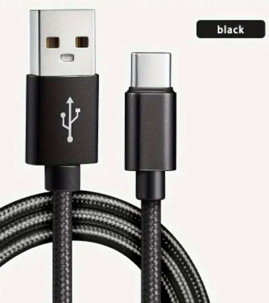 Extra length USB C charging and data cable