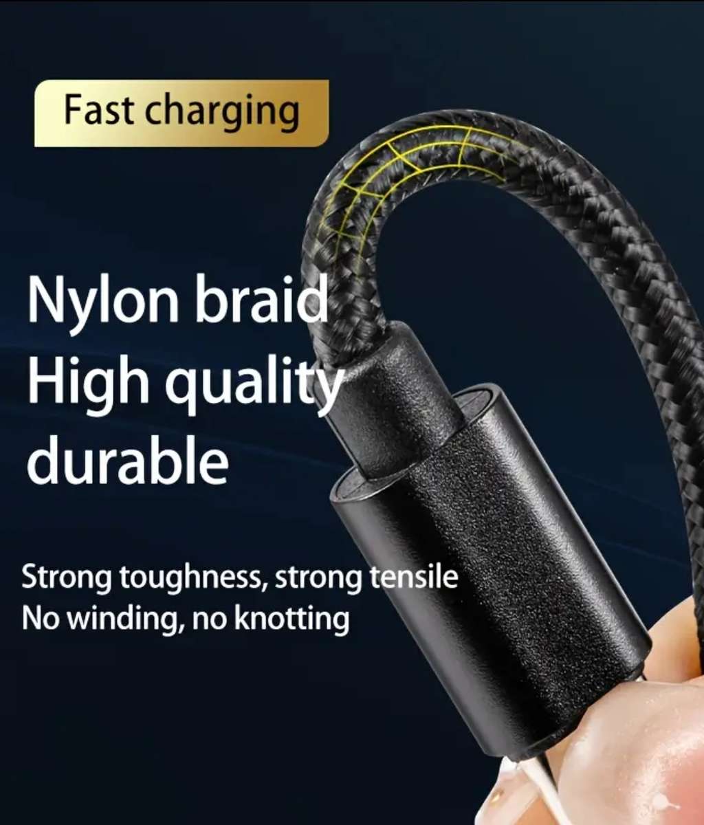 Extra length USB C charging and data cable