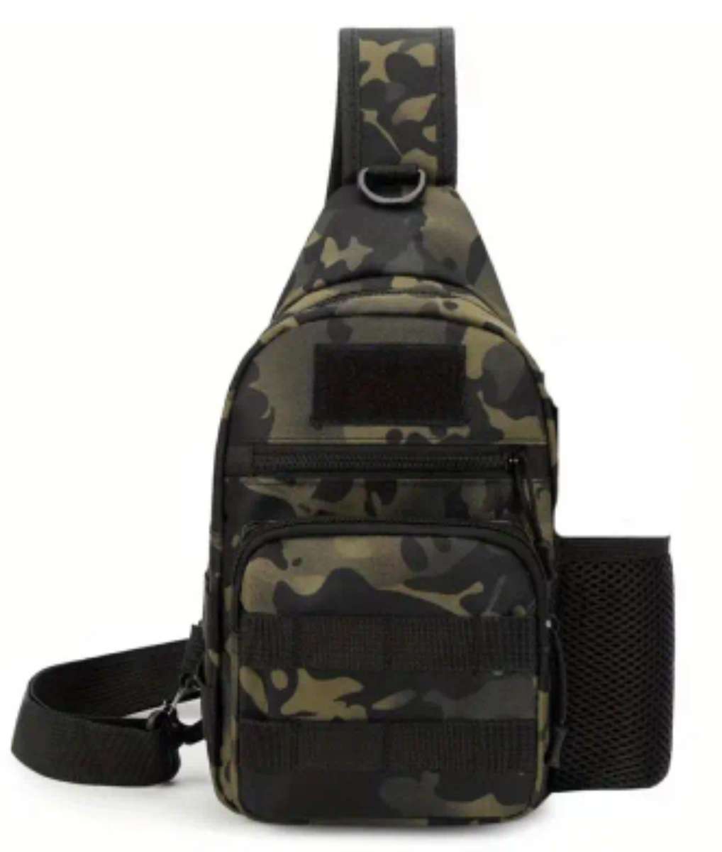 Camouflage chest pack or shoulder sling bag