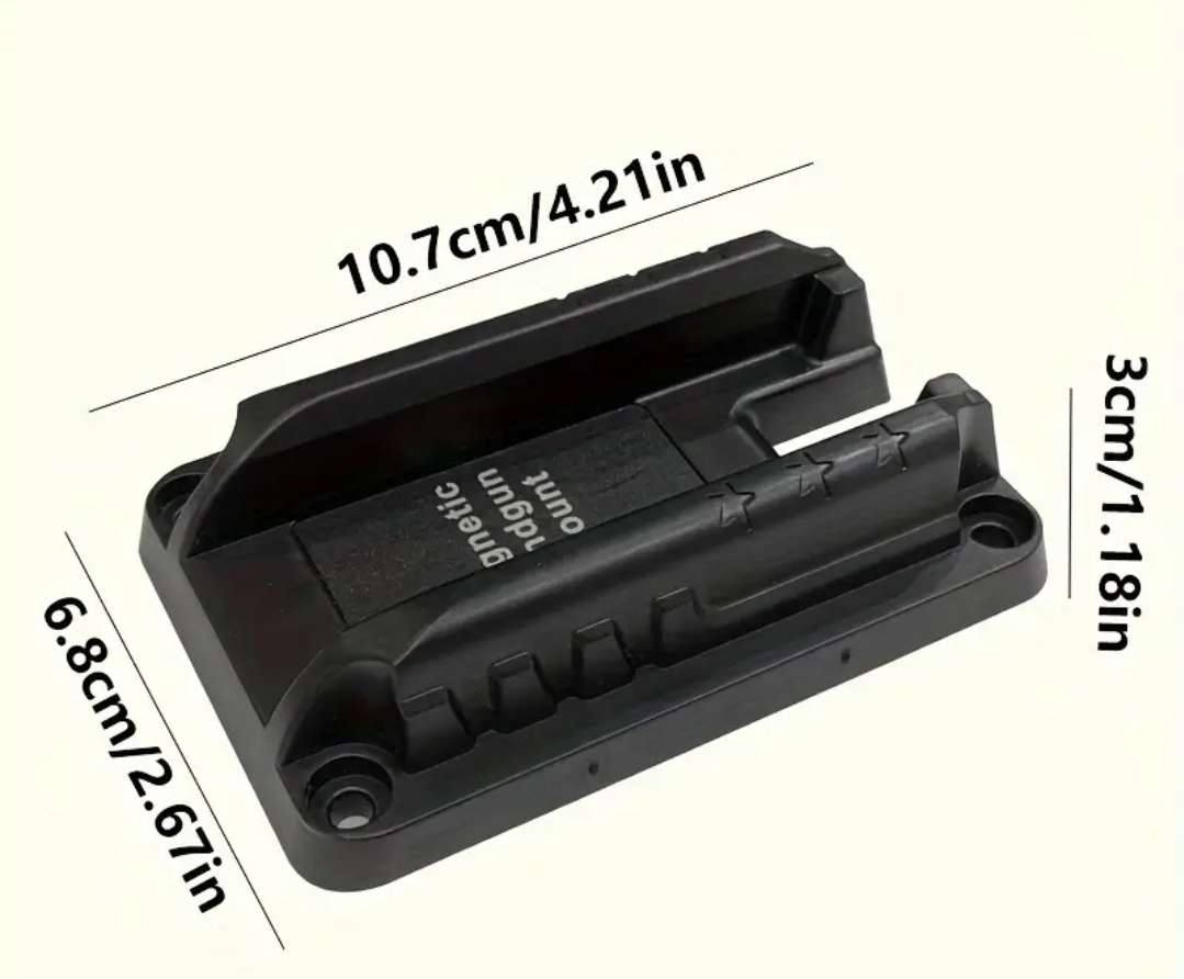 Magnetic quick draw handgun mount for for car or truck