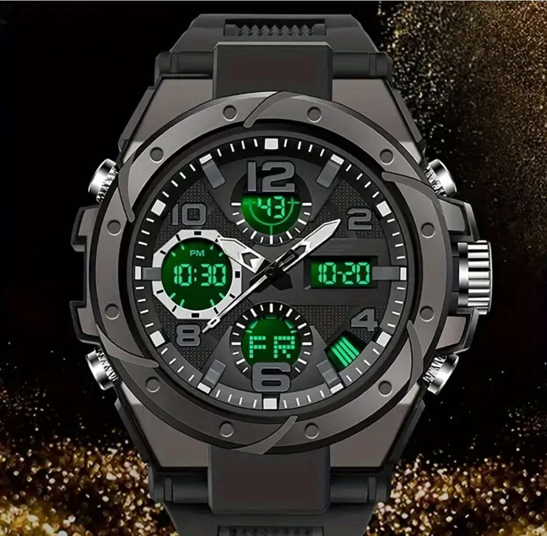 Rugged sports watch for men