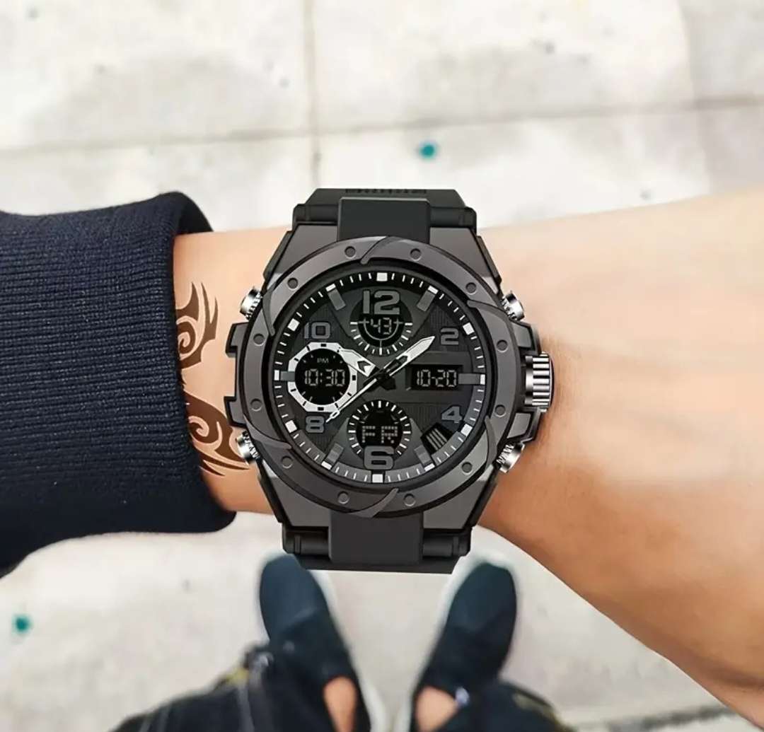 Rugged sports watch for men