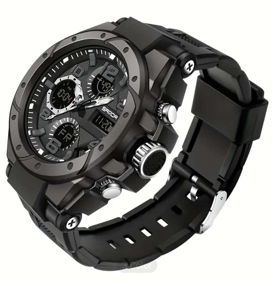 Rugged sports watch for men