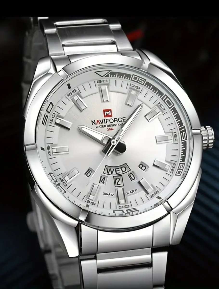 Branded authentic Naviforce watch - Full stainless steel and waterproof