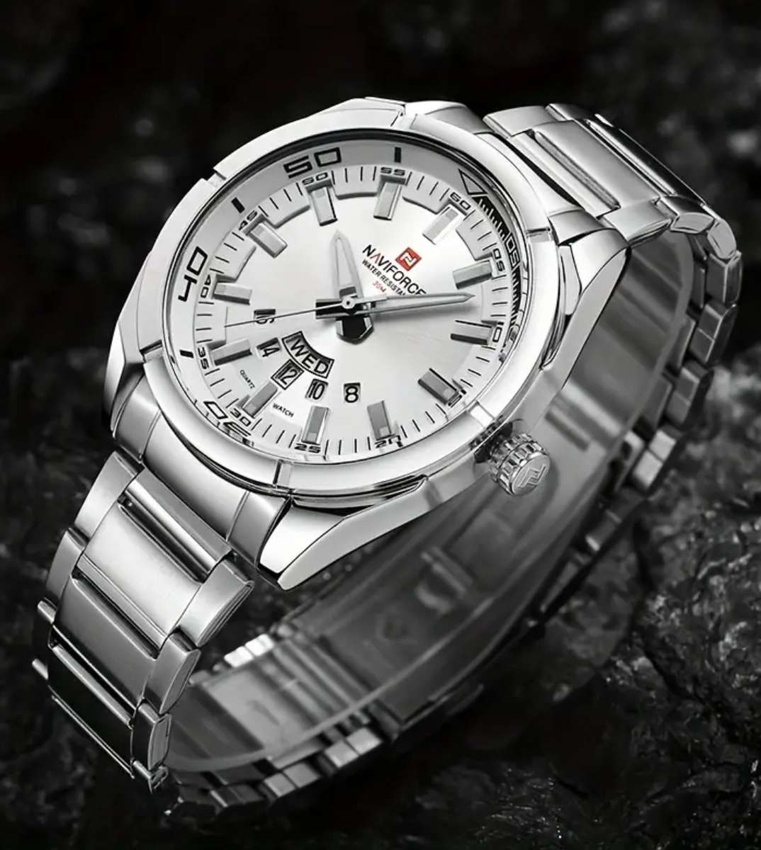 Branded authentic Naviforce watch - Full stainless steel and waterproof
