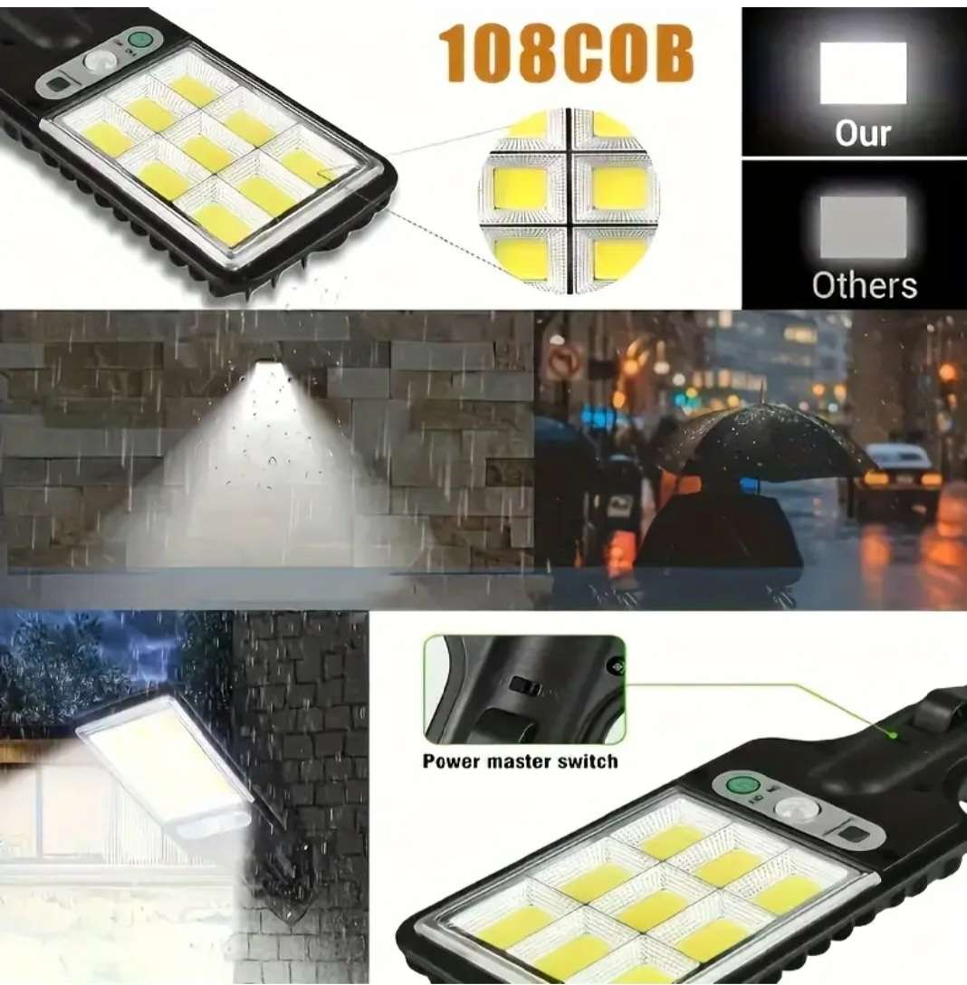 2 Pack Motion sensor outdoor solar light - Remote control operation
