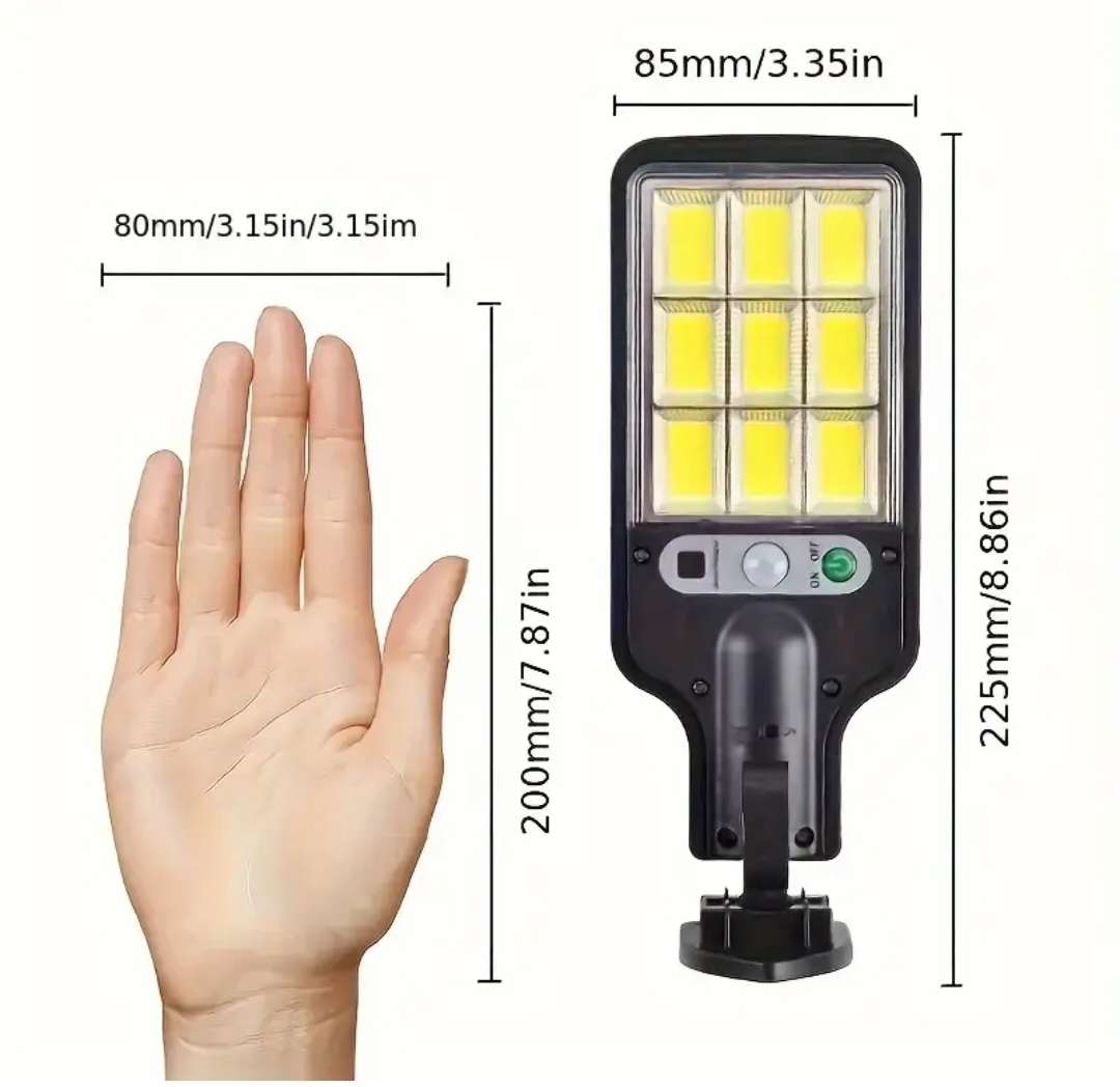 2 Pack Motion sensor outdoor solar light - Remote control operation