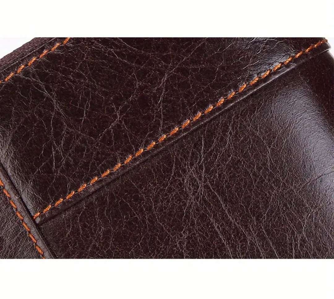 Genuine leather unisex purse