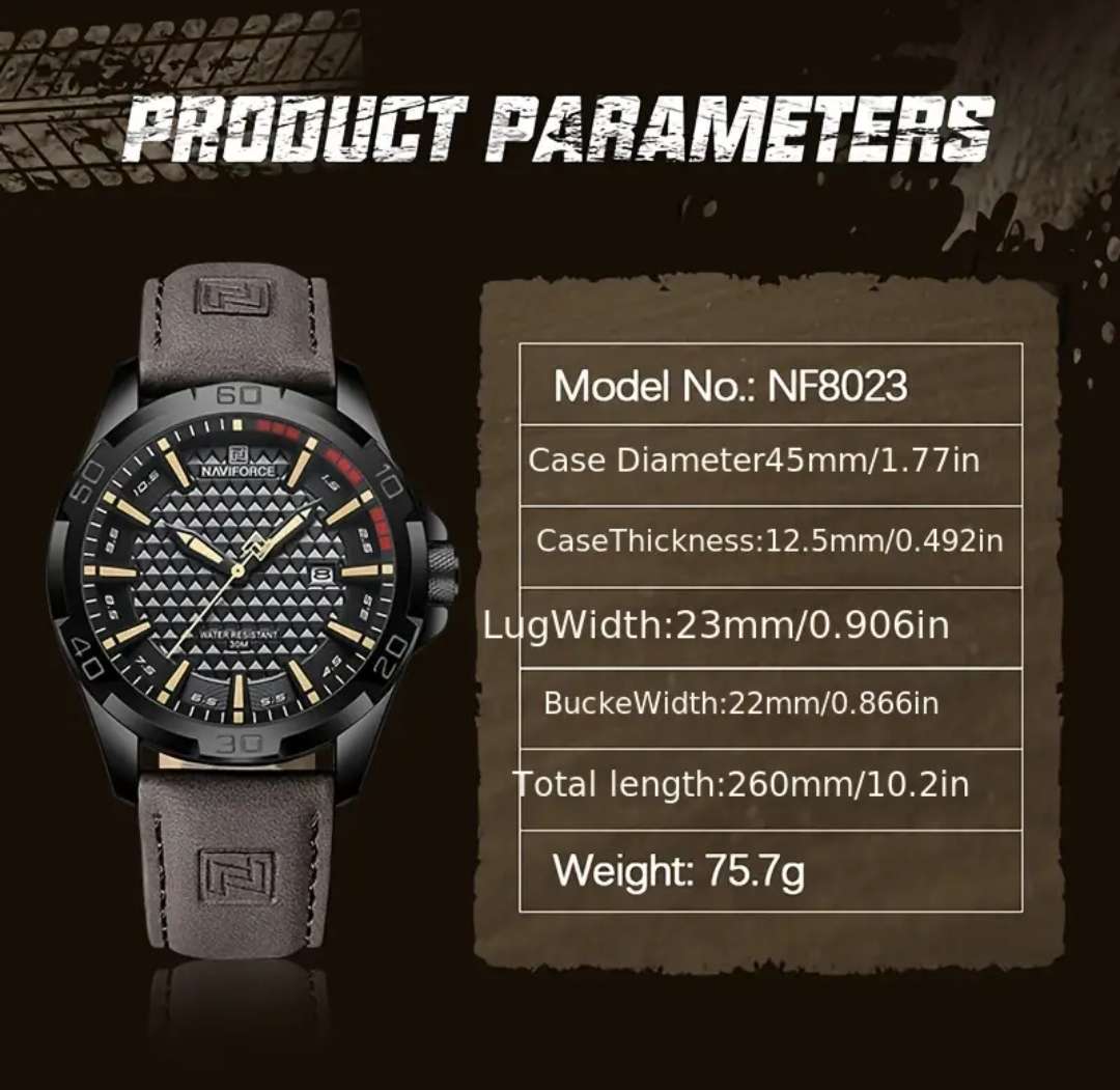 Authentic Naviforce waterproof watch