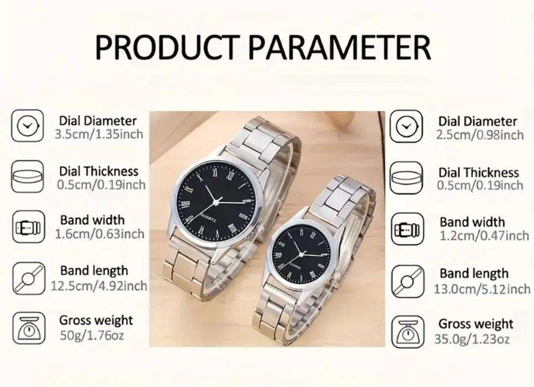 His and Her watch set