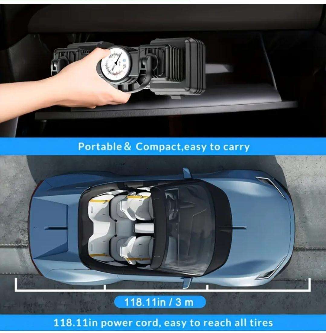 12v Mobile compact air compressor pump