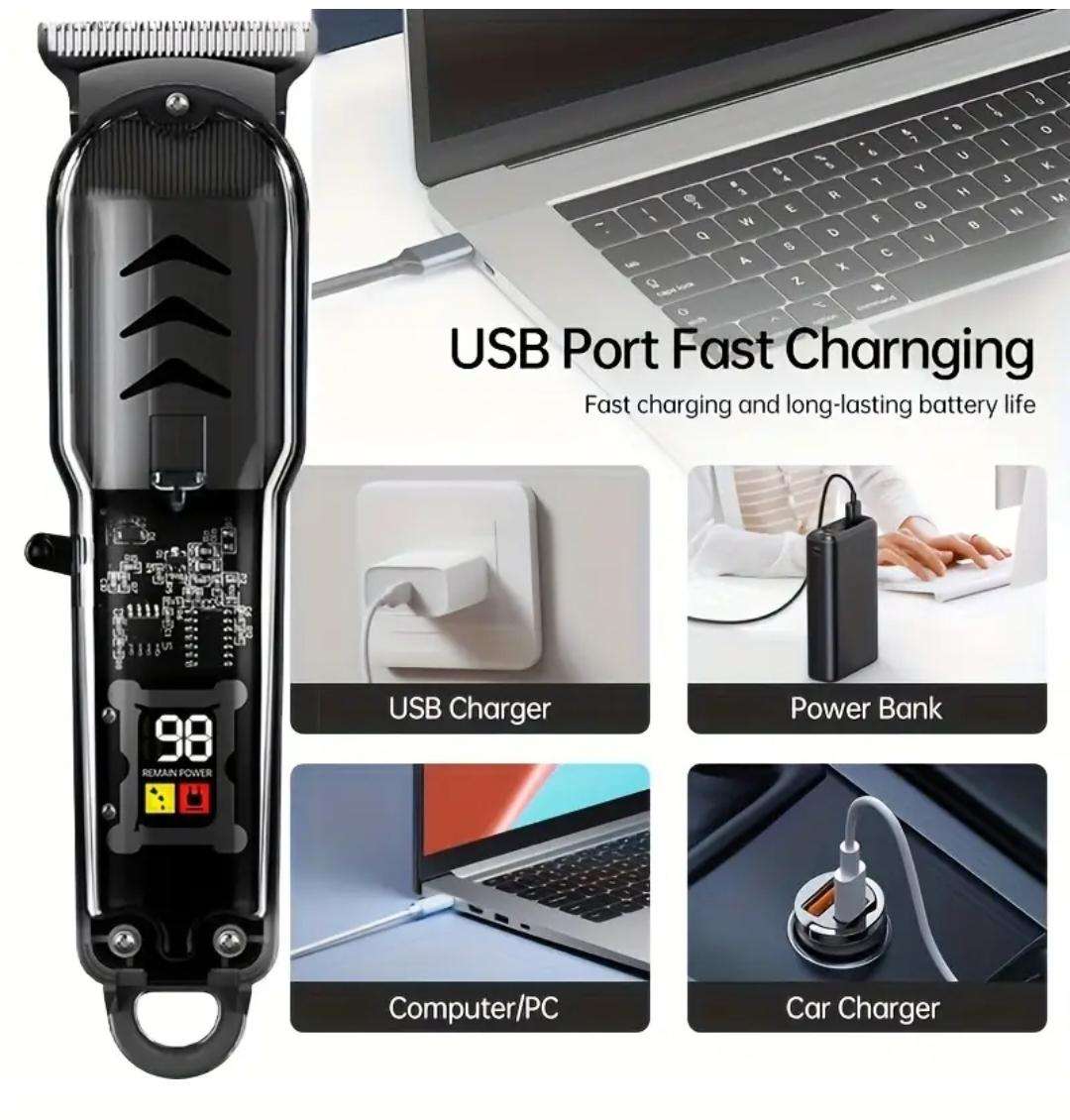 Professional Hair Clipper - rechargeable