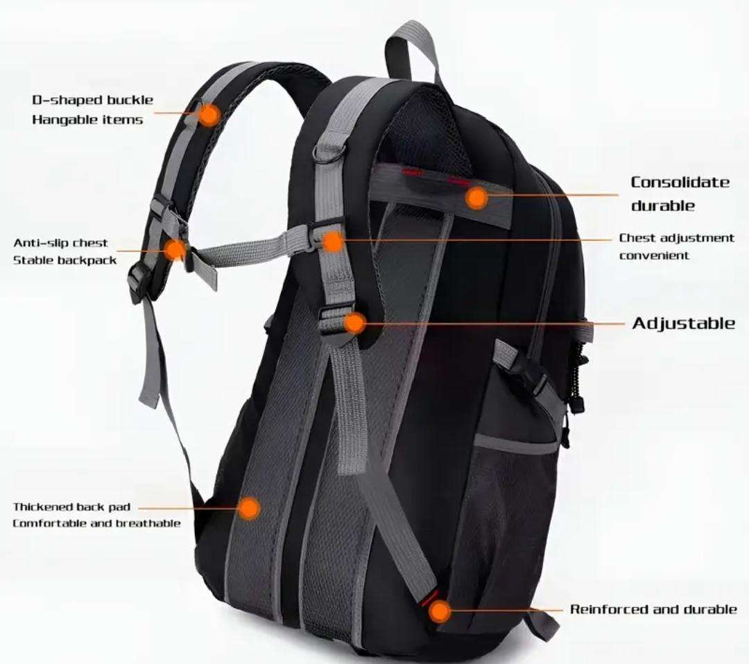 Durable outdoor travel backpack