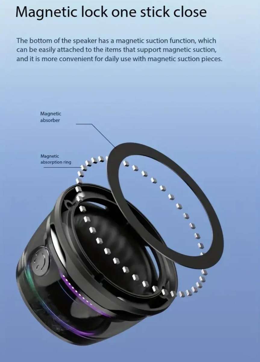 Wireless magnetic cellphone speaker