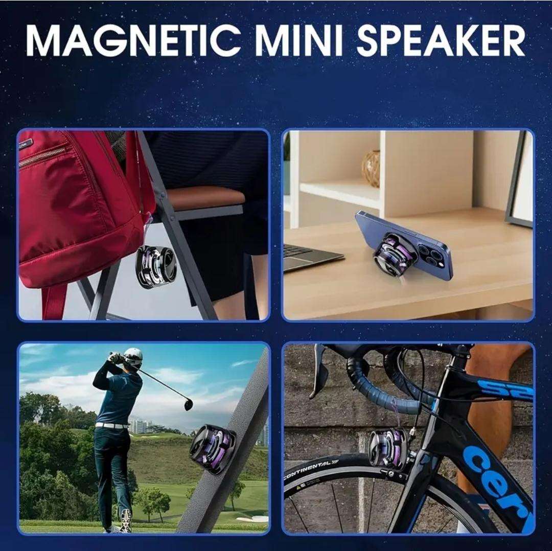 Wireless magnetic cellphone speaker