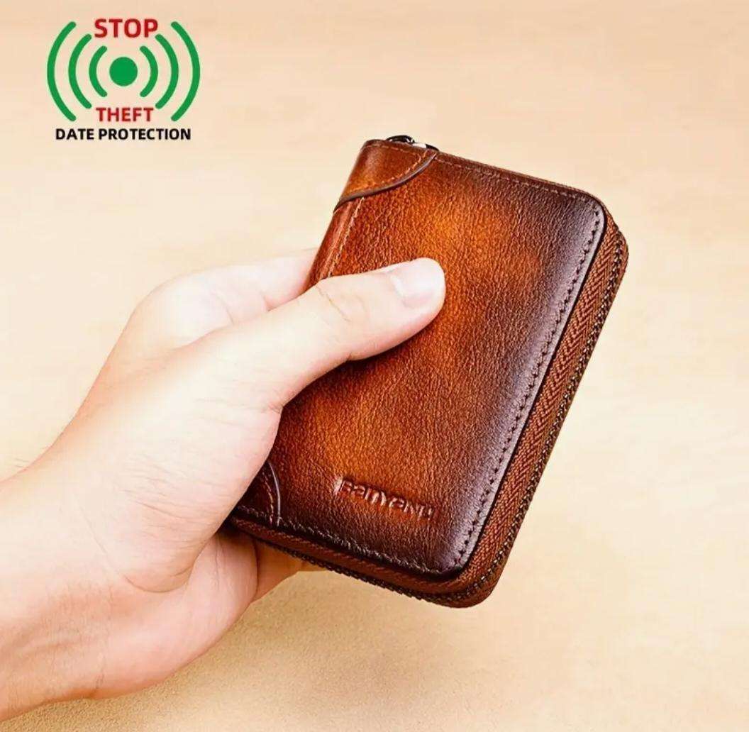 Genuine leather card holder - unisex