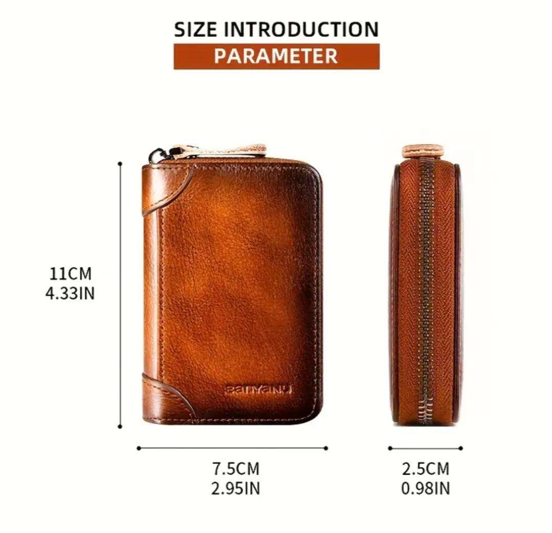 Genuine leather card holder - unisex