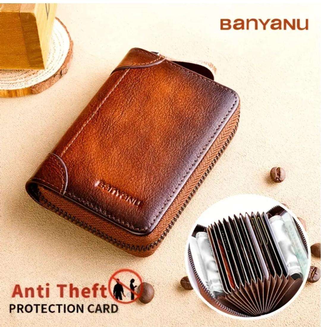 Genuine leather card holder - unisex