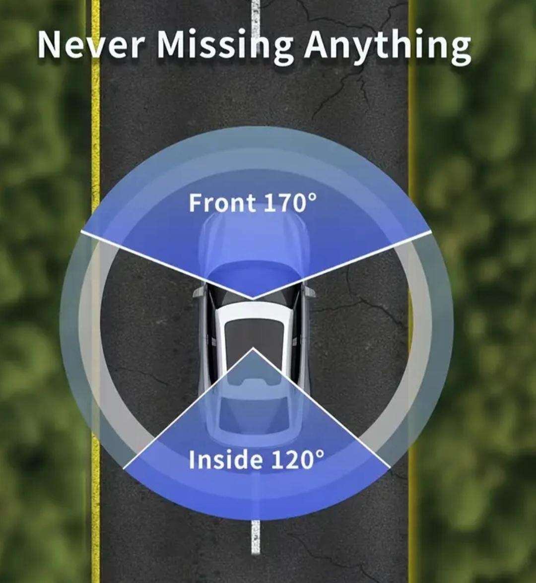 Dual lens HD dash camera