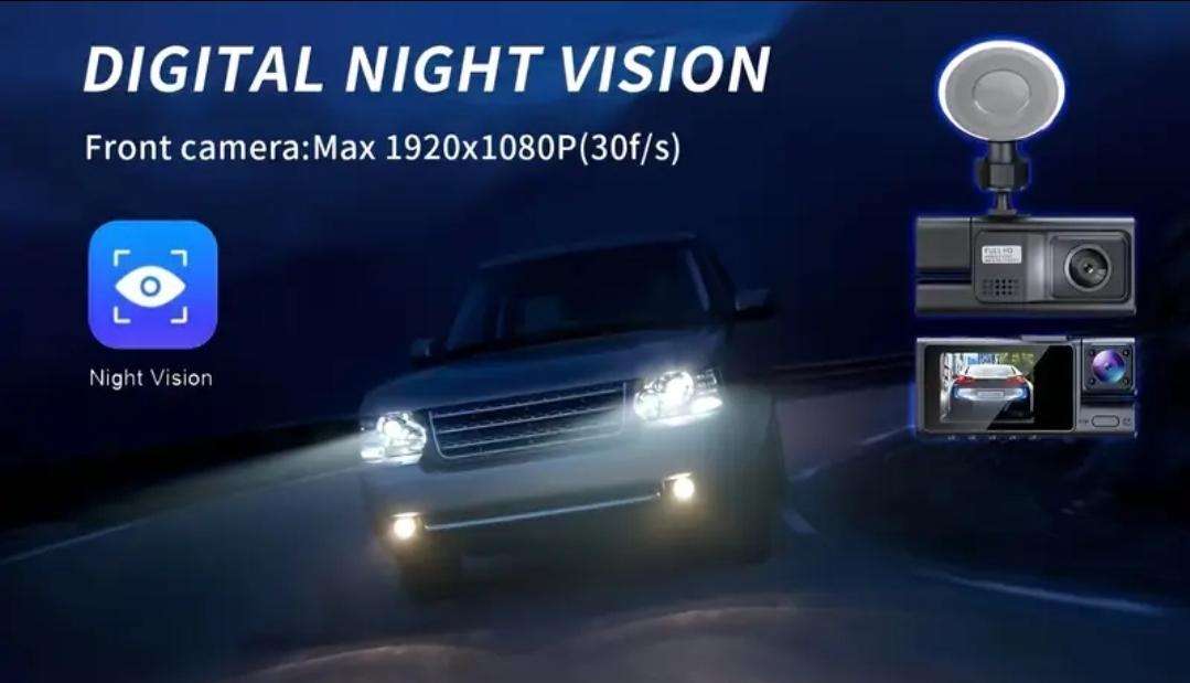 Dual lens HD dash camera