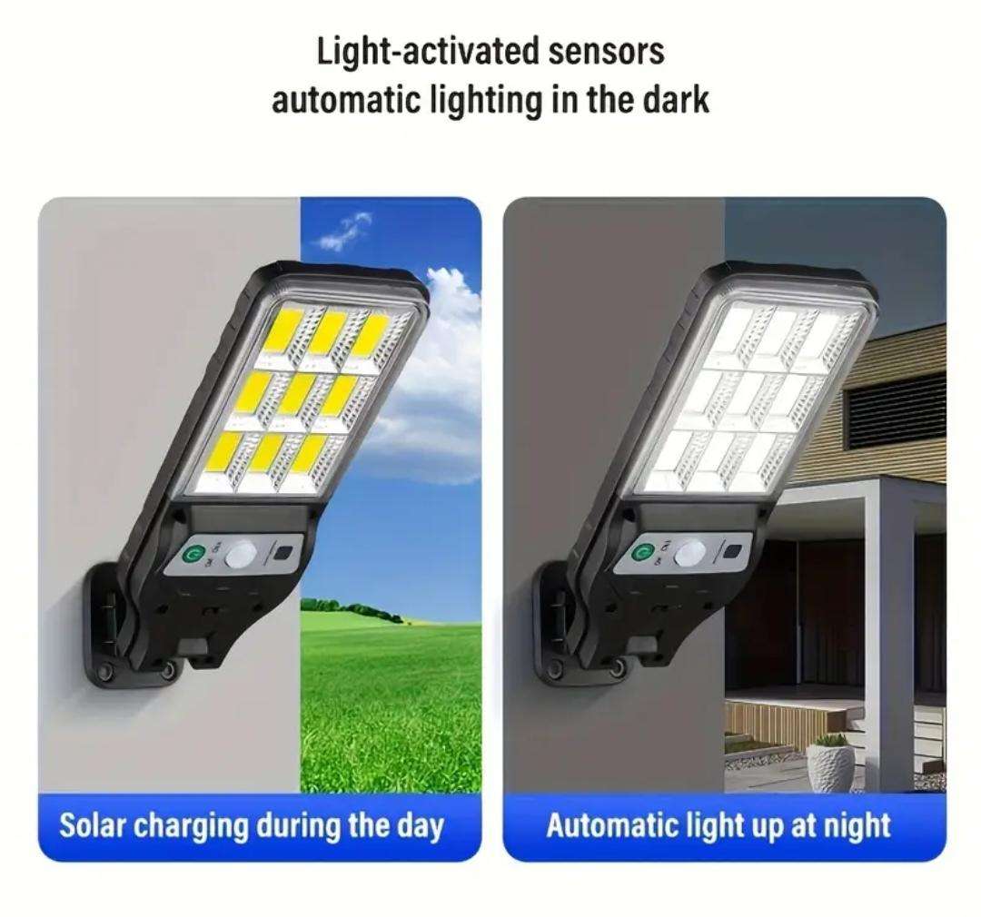 3 Pcs solar motion sensor wall or street light