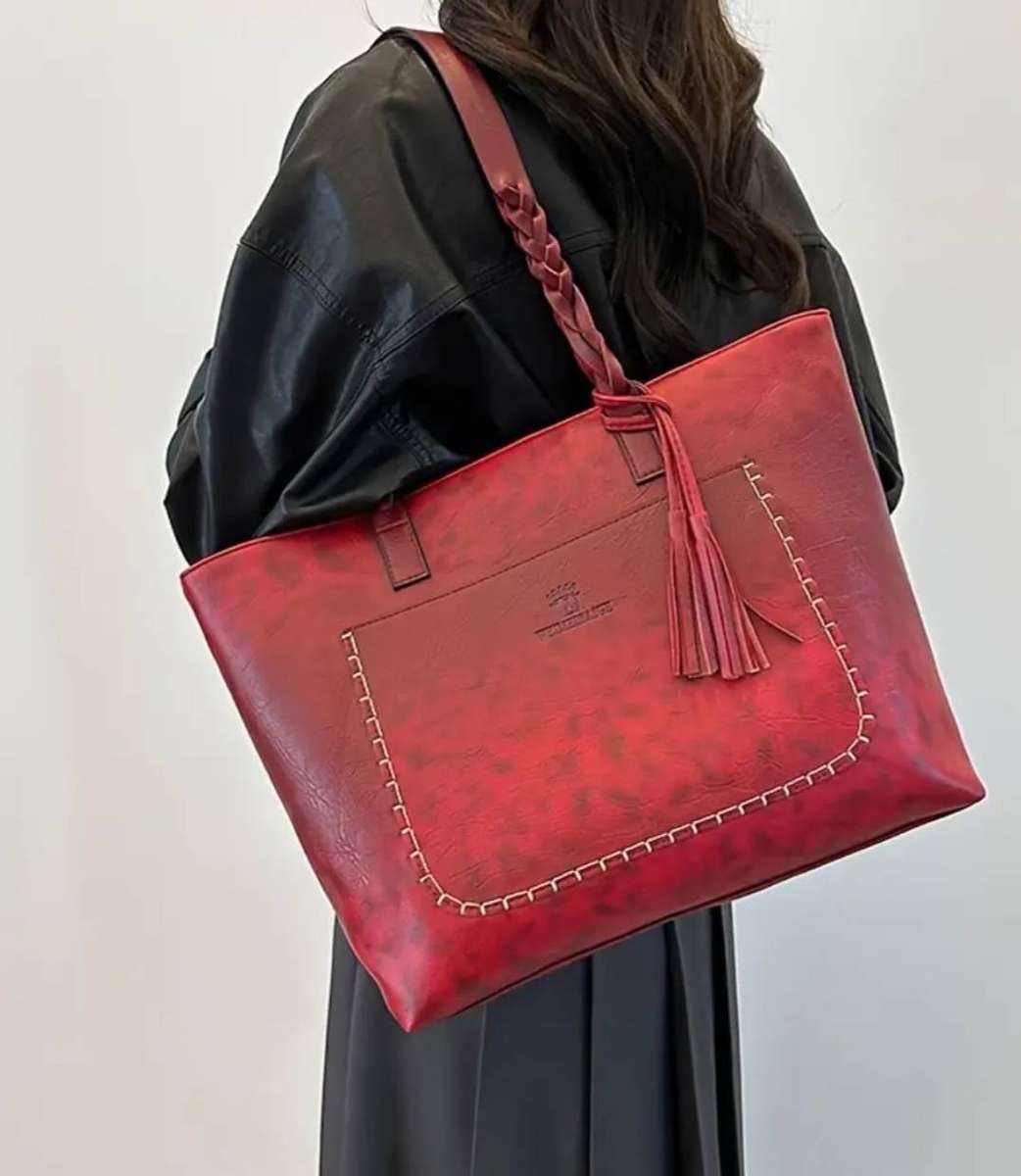 Modern Red tote bag