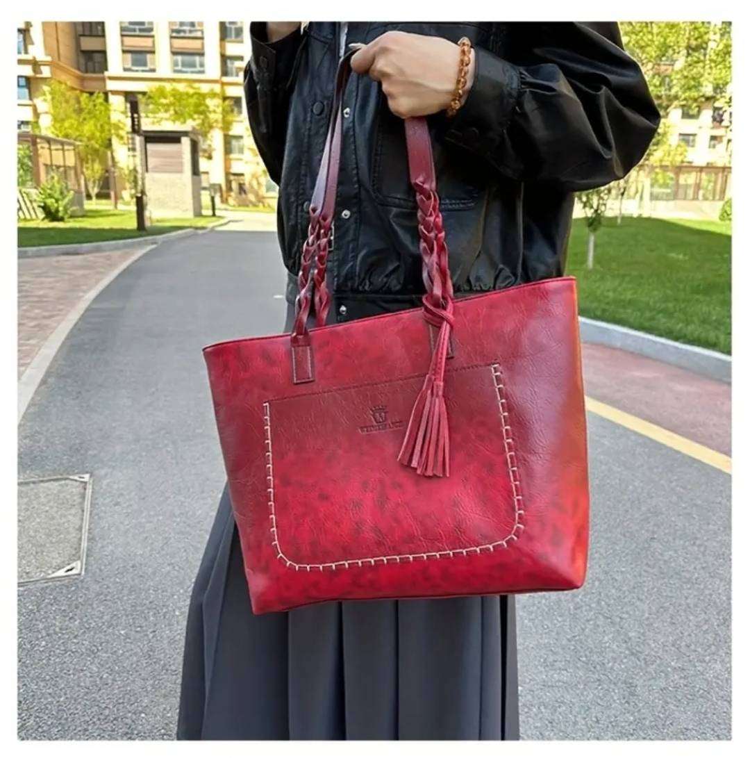 Modern Red tote bag