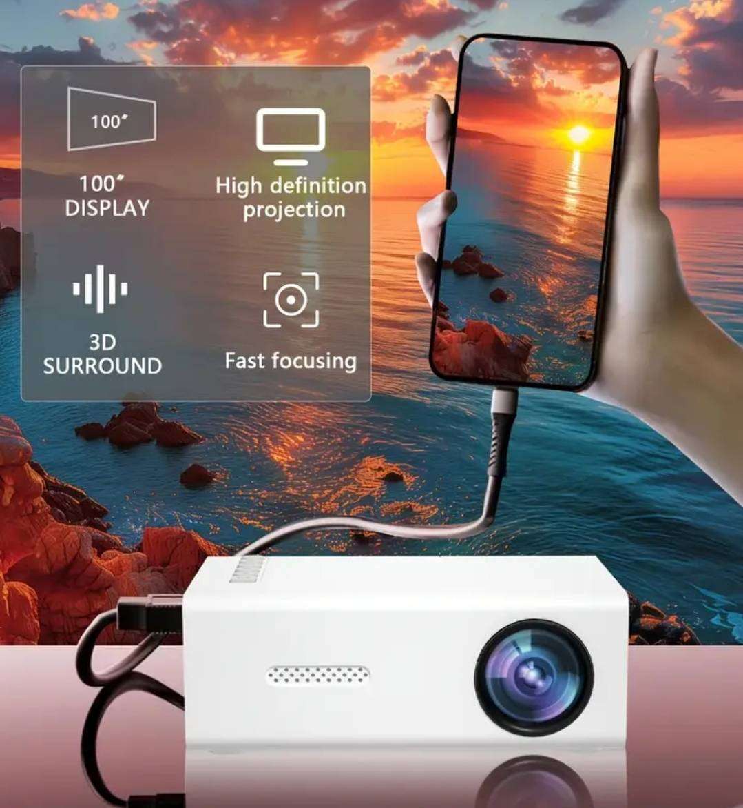 Remote control Mobile LED projector