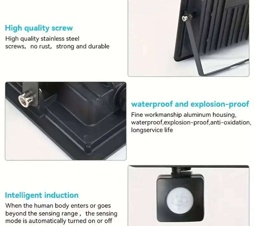 10W motion sensor floodlight