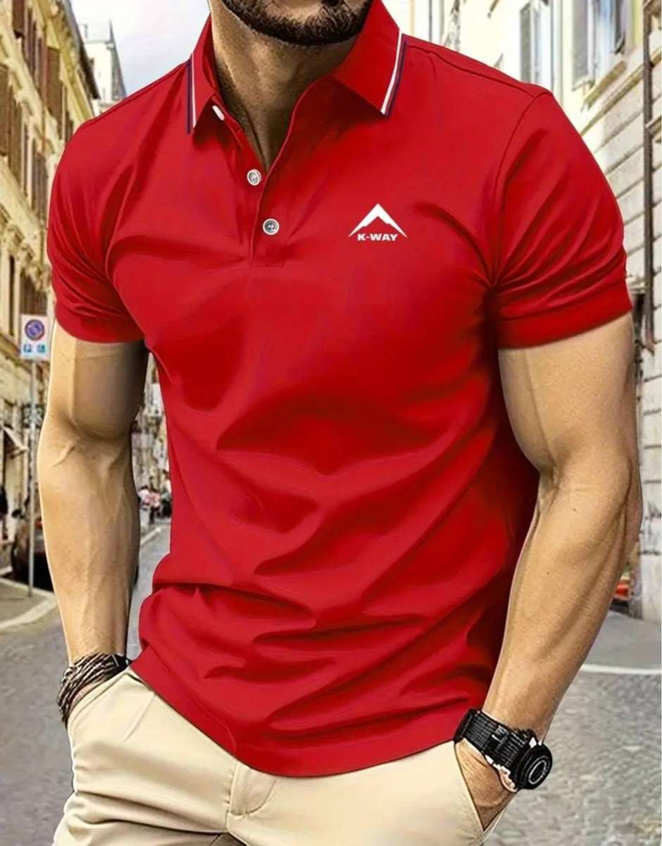 Summer golf shirt - print logo