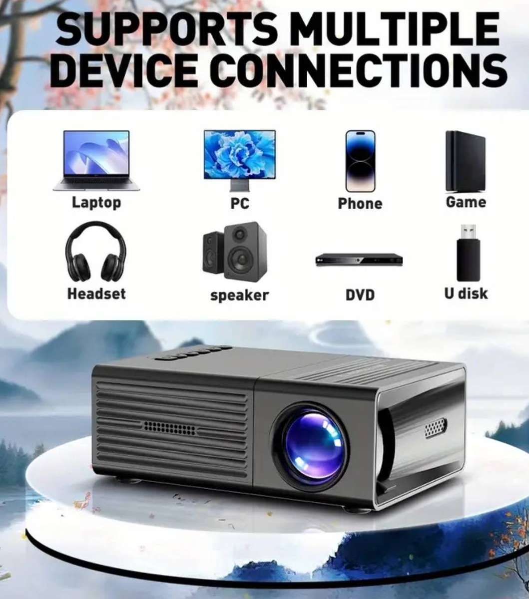 1080p mobile remote control projector