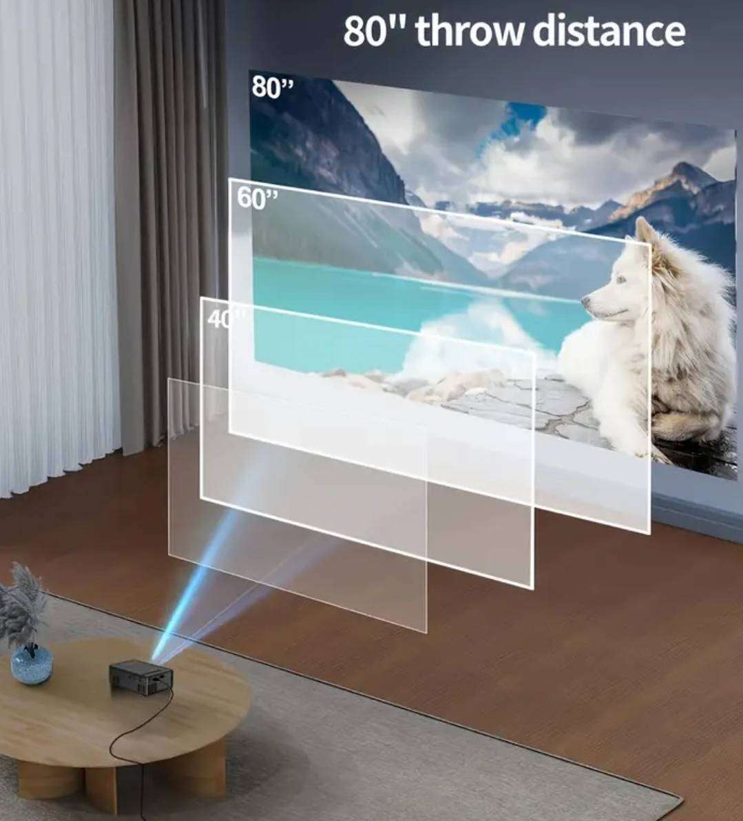 1080p mobile remote control projector
