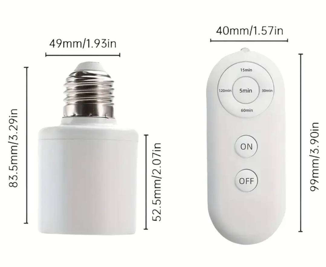 Infrared remote control light socket