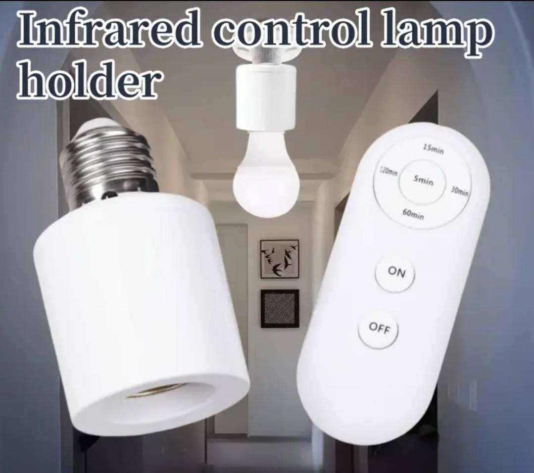 Infrared remote control light socket