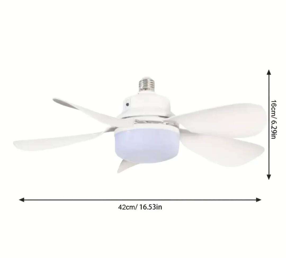LED light and ceiling fan