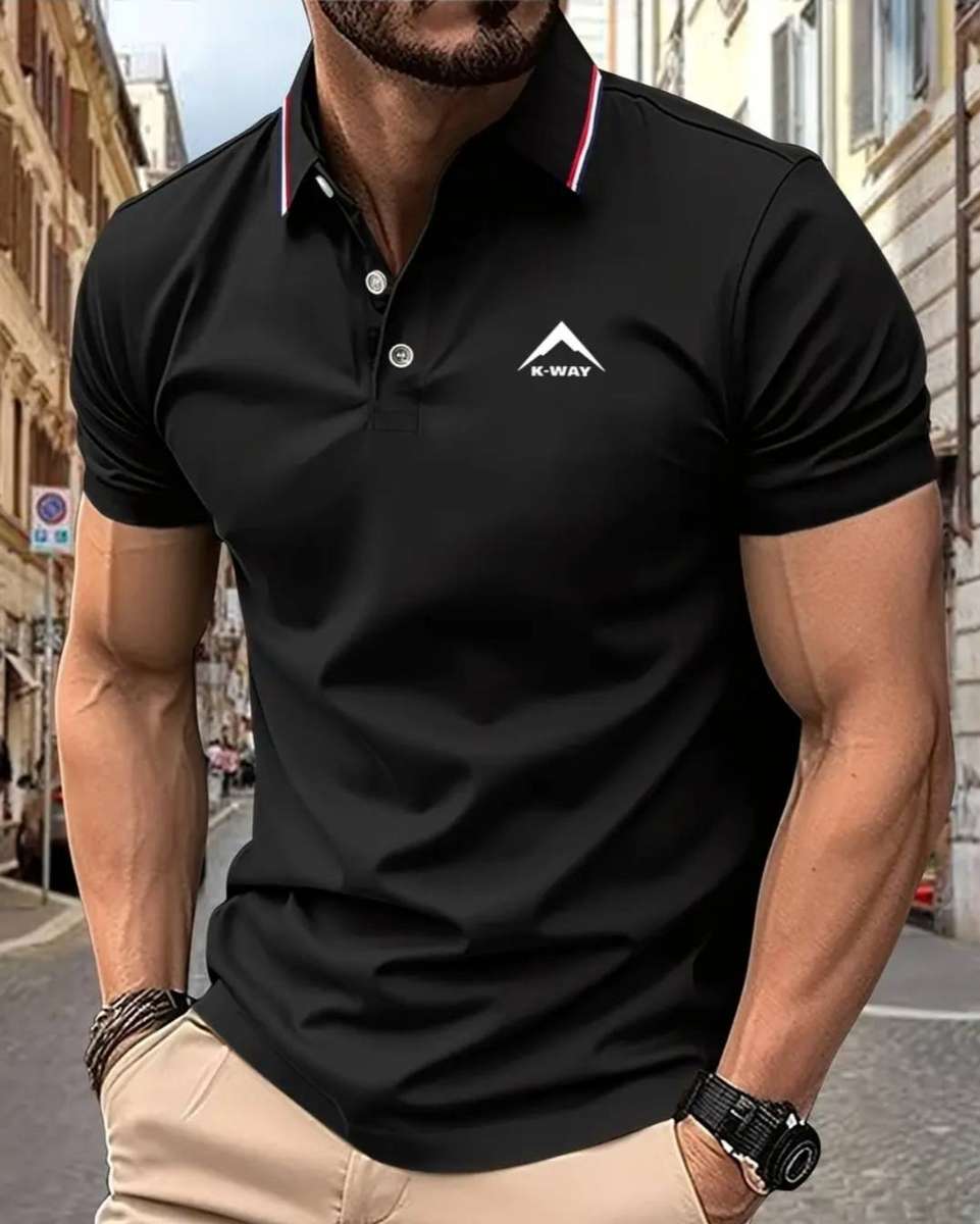 K Way print summer golf shirt XL