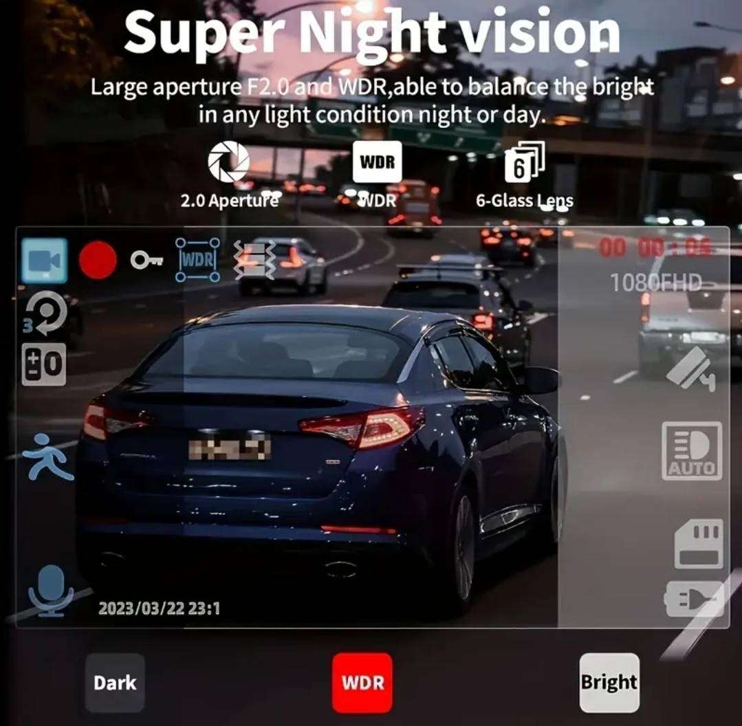1080P Dual Camera Dash Cam