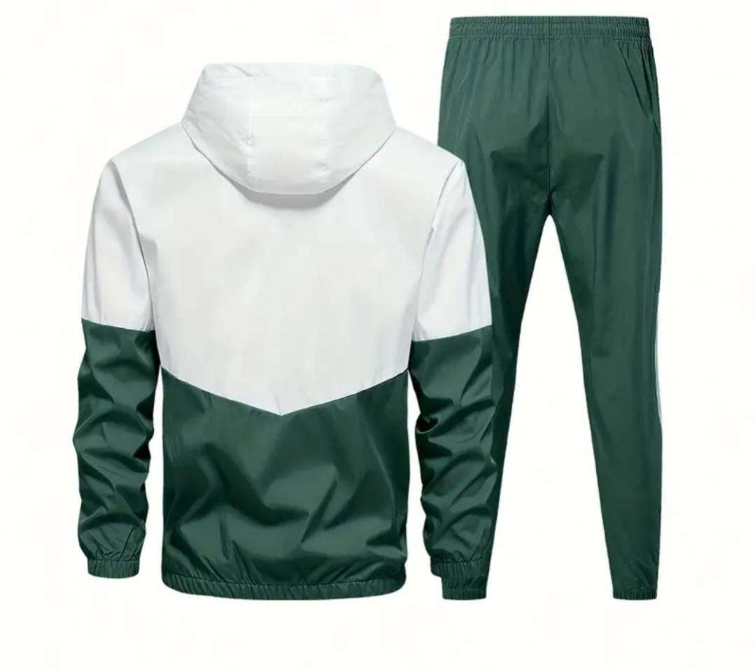 Mens colour block tracksuit set - XL