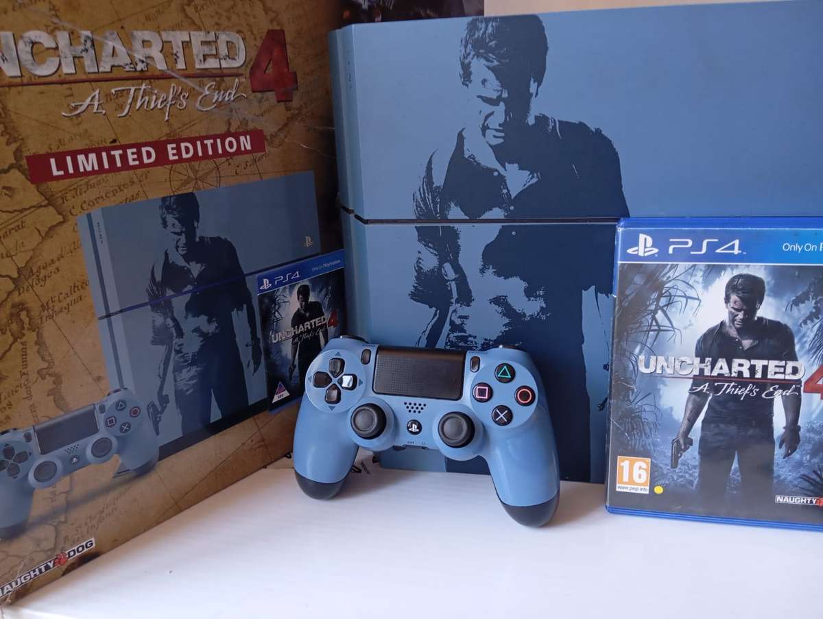 PlayStation 4 1TB Uncharted 4: A Thief's End Special Edition Console CIB GREAT CONDITION
