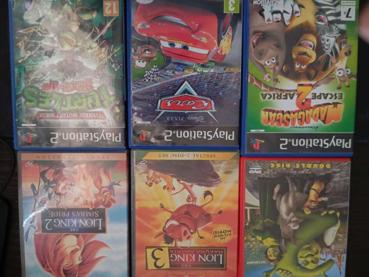 PS2 CONSOLE 3 GAMES + 3 DVD GOOD CONDITION