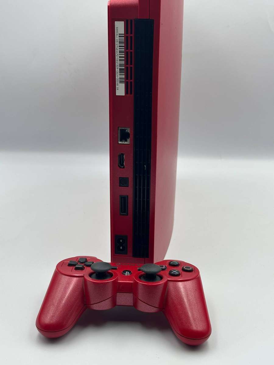 PS3 PlayStation 3 Slim Scarlet Red Limited Edition Bundle