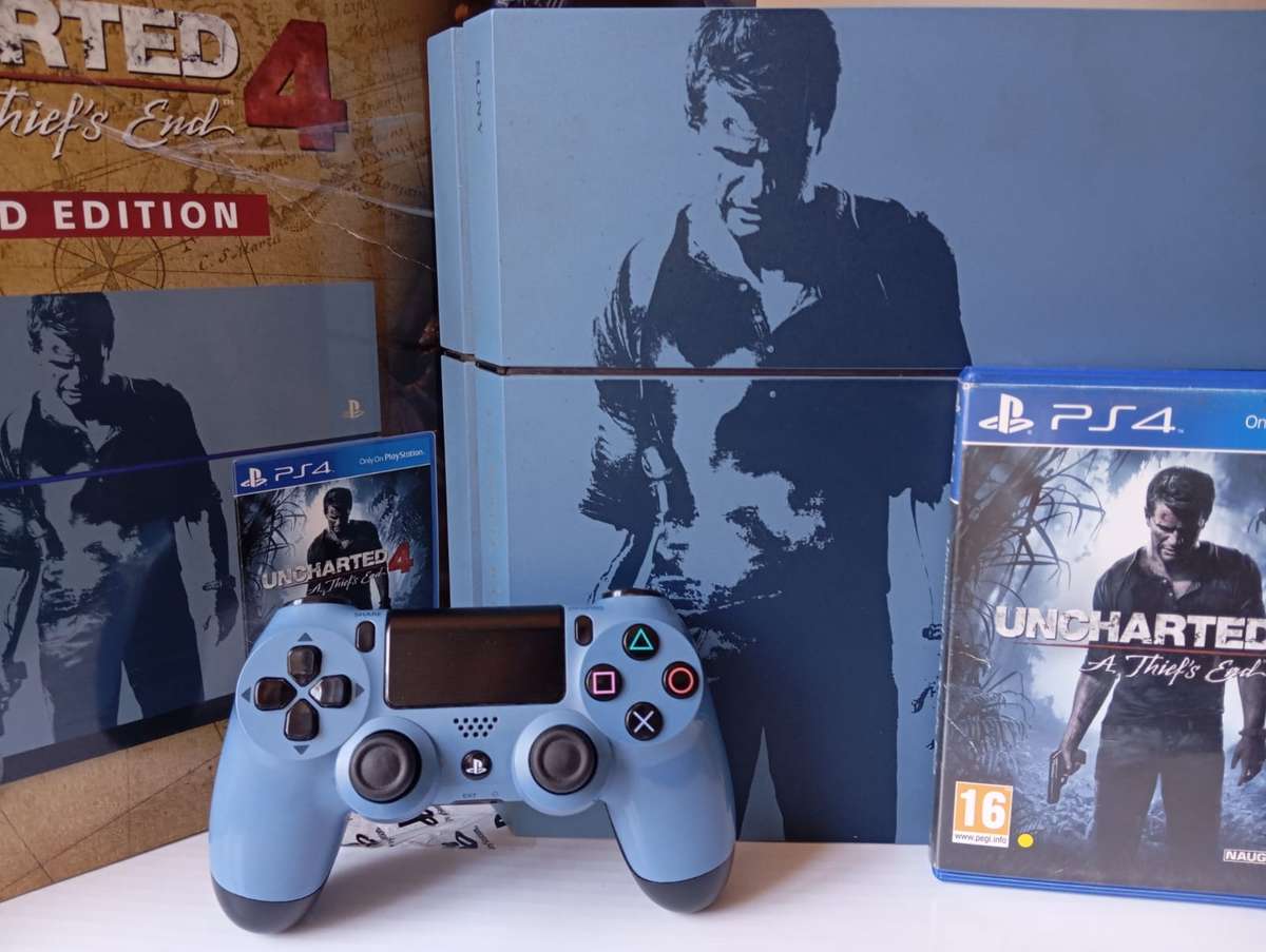 PlayStation 4 1TB Uncharted 4: A Thief's End Special Edition Console CIB GREAT CONDITION