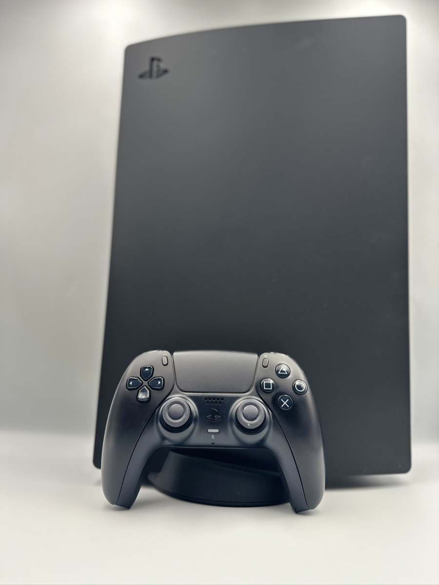 PS5 Disc Edition Console Midnight Black Plates + Controller