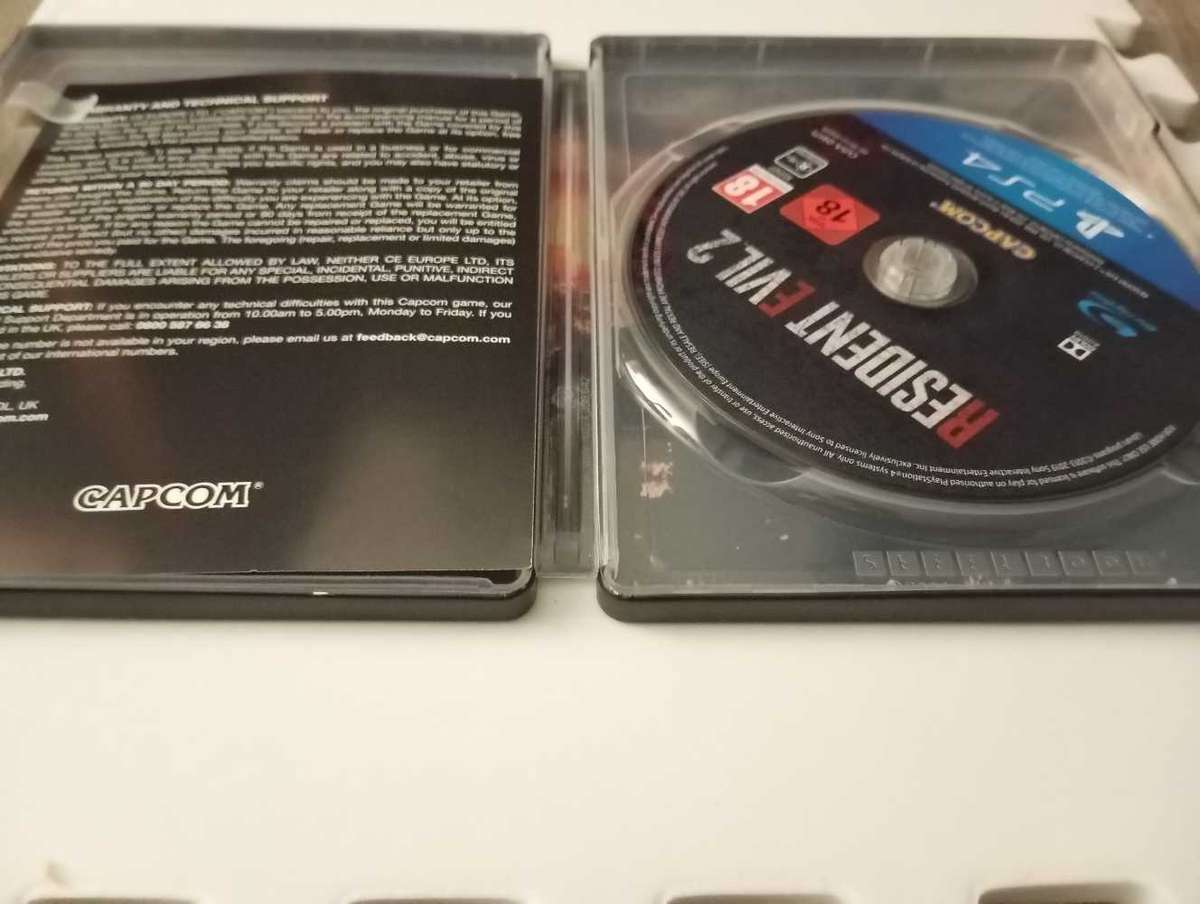 Resident Evil 2 Steelbook Edition (PS4) excellent condition!!