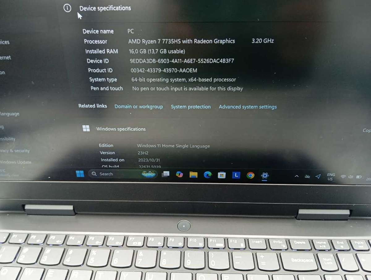 Lenovo IdeaPad Gaming 3 15ARH7 - Ryzen 7 RTX 4050